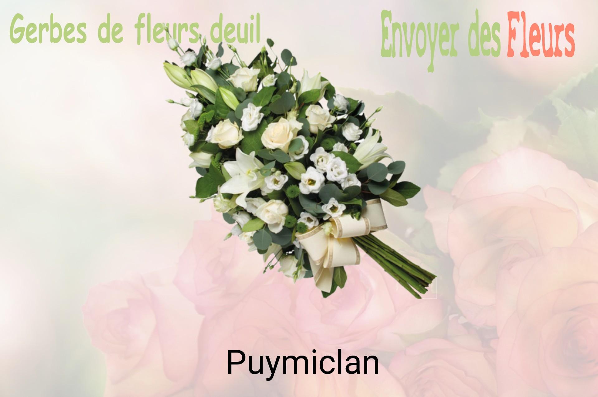 Gerbe de fleurs de deuil livrée à Puymiclan